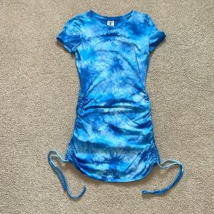 PINK Drawstring T-shirt Dress - XS